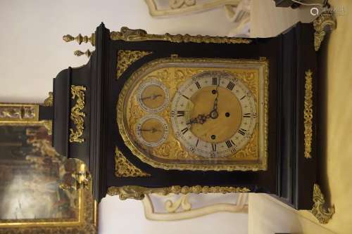 A Vulliamy Style English Bracket Clock, with 10 Bells and 5 Gongs