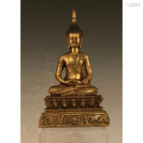 Gilt Bronze Buddha