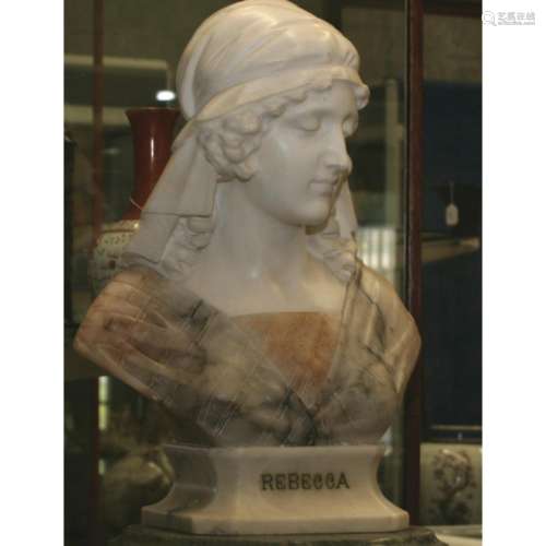 A Marble Bust Of A Lady