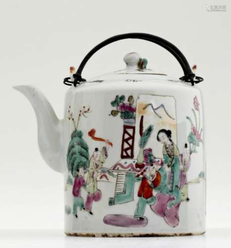 A Nice Chinese Famille Rose Porcelain Teapot