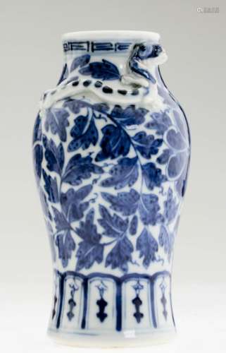 A Nice Chinese Blue and White Porcelain Vase.