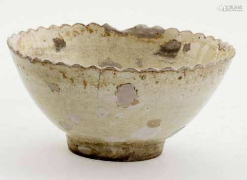 A Rare Chinese White Glazed Bowl