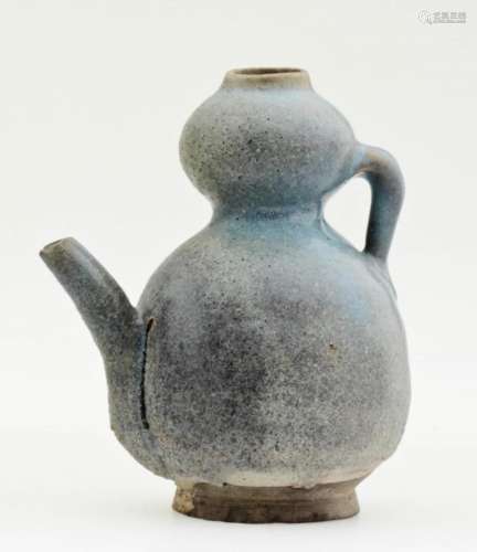 A Rare Chinese Jun Kiln Double Gourd Teapot