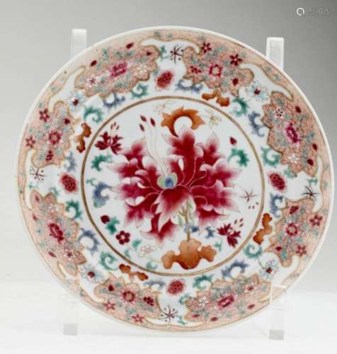 An Elegant Chinese Export Famille Rose Plate.