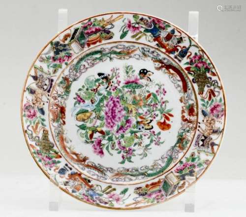 A Nice Chinese Export Famille Rose Plate