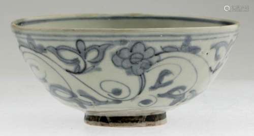 Chinese Ming Dynasty Blue and White Porcelain Bowl