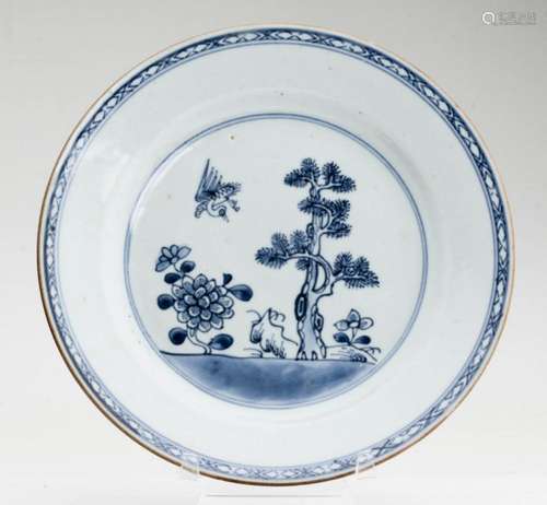 A Nice Chinese Blue and White Porcelain Plate