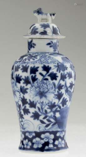 A Nice Chinese Blue and White Vase with Lid