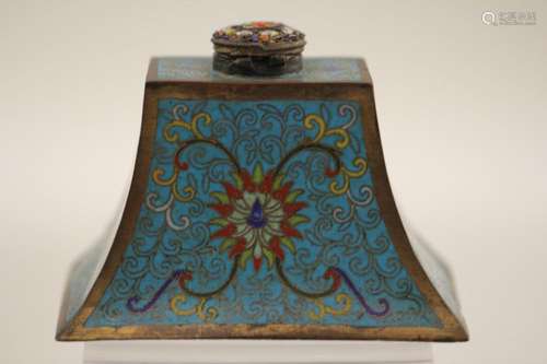 A Superb Chinese Cloisonne Enamel Censer