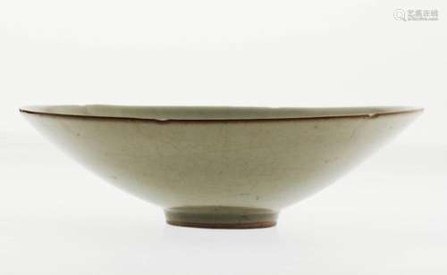 An Unusual Chinese Six Petal Cloves Kui-ko Bowl