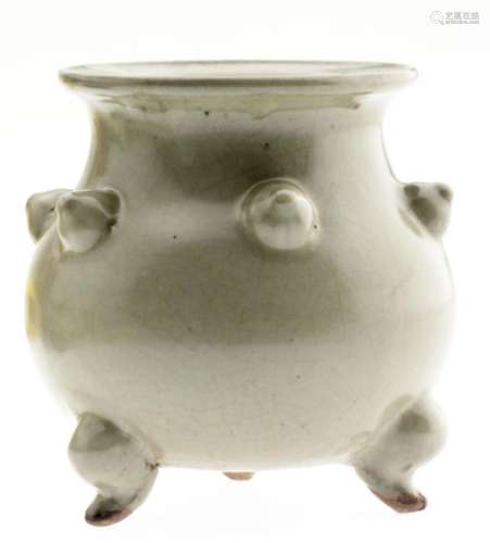A Superb Chinese Three-Legged Porcelain Censer.