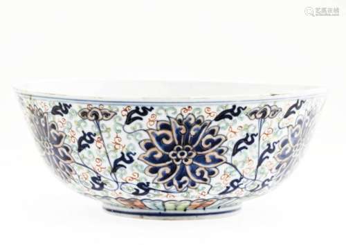 A Superb Chinese Blue & White WuCai Bowl