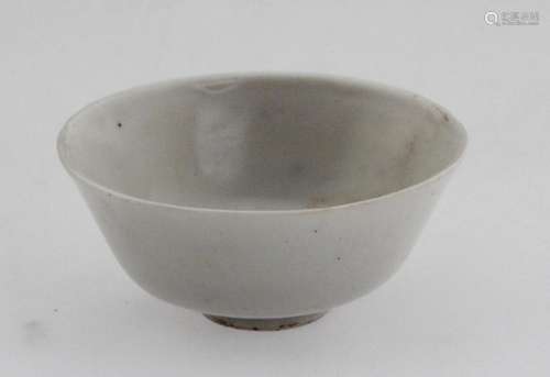 A Rare Chinese White Enamel Bowl