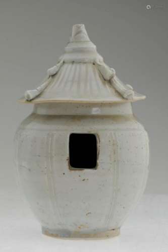 A Superb Chinese White Glaze Bird House.