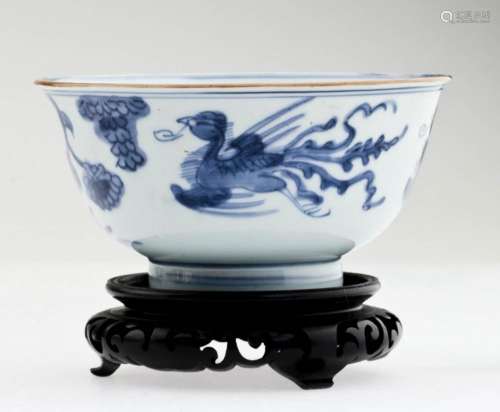 A Superb Chinese Blue and White Porcelain Bowl