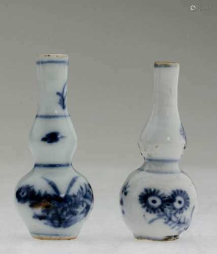 Two Miniature Chinese Kangxi 