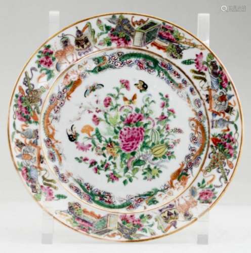 A Nice Chinese Export Famille Rose Plate
