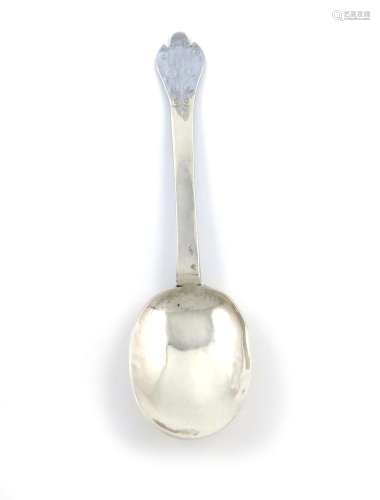 A James II silver Trefid spoon, possibly by Edward Hubbald or Edward Harrison, London 1685, the