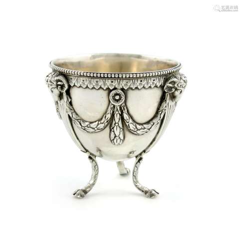 A Victorian silver sugar vase, by George Fox, London 1881, tapering circular form, mounted with