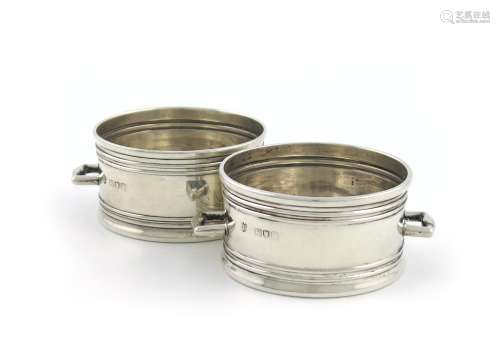 A pair of Edwardian silver tub salt cellars, by the Barnards, London 1904, retailed by C.T.