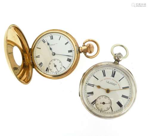 An open-face pocket watch by J G Graves Sheffield, hallmarked Birmingham 1899, signed, key-wind