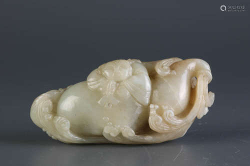 Chinese Carved Jade w/ Boys
