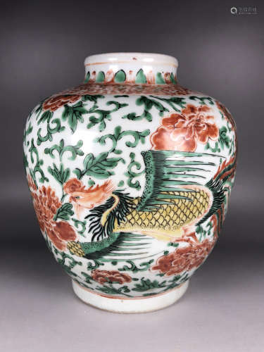 Chinese WuCai Porcelain Jar