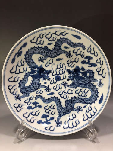 Chinese Blue and White Porcelain Charger