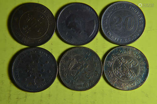 6 Chinese old coin.