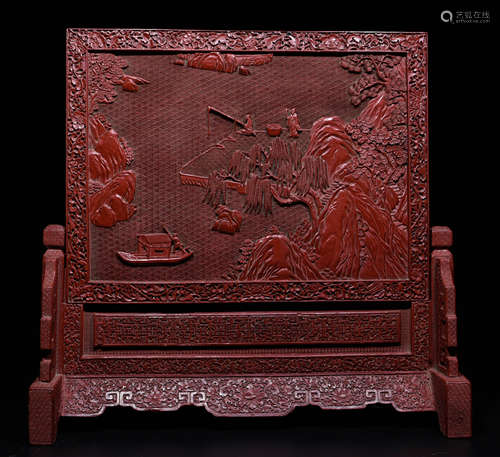 Chinese Lacquer Screen