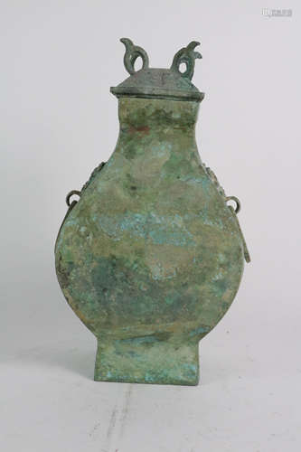 Chinese Bronze Vase with Cover