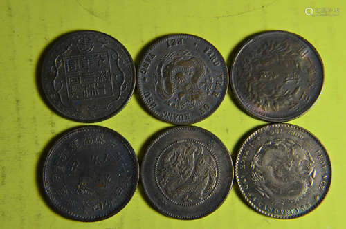 6 Chinese old coin.