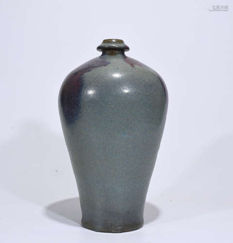 Chinese Jun Ware Porcelain Floral Vase