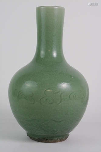 Chinese Green Glazed Porcelain Vase