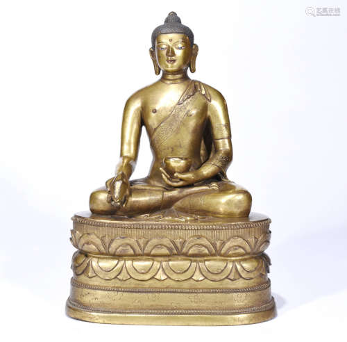 Chinese Gilt Bronze Buddha