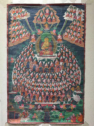 A TIBETAN TANKA LATE QING DYNASTY