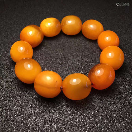 AN OLD BEESWAX BRACELET