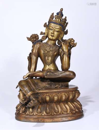 A Gilt Bronze Figure of Buddha