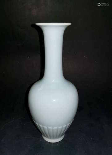 Kangxi Mark, A Blue Glazed Vase