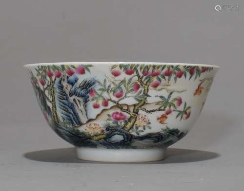 Yongzheng Mark, A Enamel Glazed Bowl