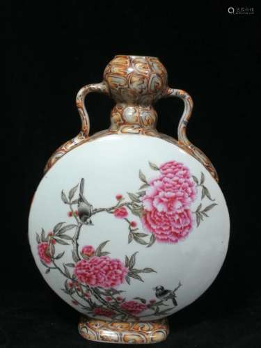 Yongzheng Mark, A Famille Rose Vase