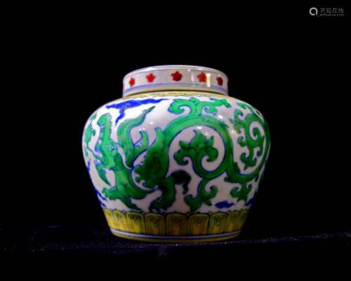 Tian Mark, A Doucai Glazed Jar