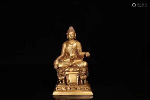 A Gilt Bronze Figure of Buddha