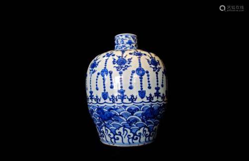 A Blue and White Vase