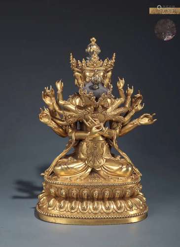 Yongle Mark, A Gilt Bronze Buddha