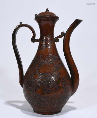 A Jizhou Ware Tea Dust Wine Pot