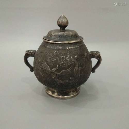 A Cover Silver Censer