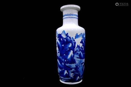 A Blue and White Vase