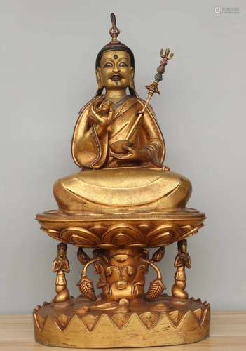 A Gilt Bronze Figure of Buddha