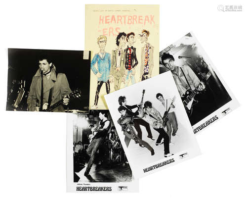 1977, The Heartbreakers: A cartoon and four photographs,